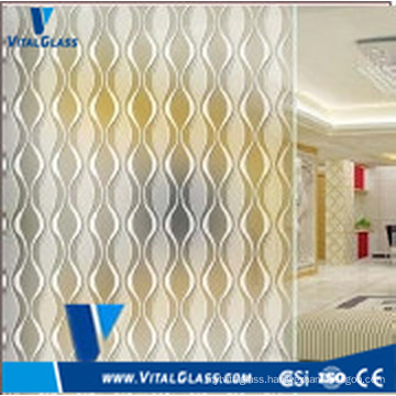 4-6mm Moulded Art Glass for Decorative Glass